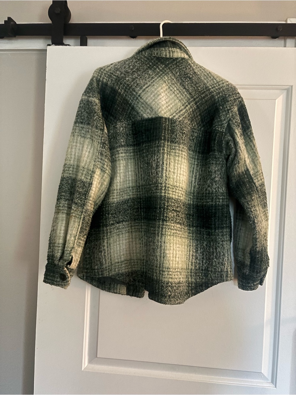 Green Plaid Shacket - Picture 2 of 3